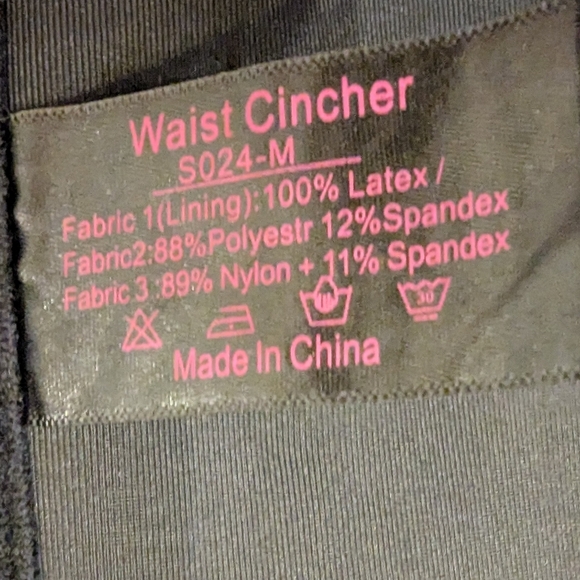 Perfect Waist Black Waist Cincher Corset Size M - Picture 6 of 8